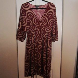 Roulette burgandy dress L